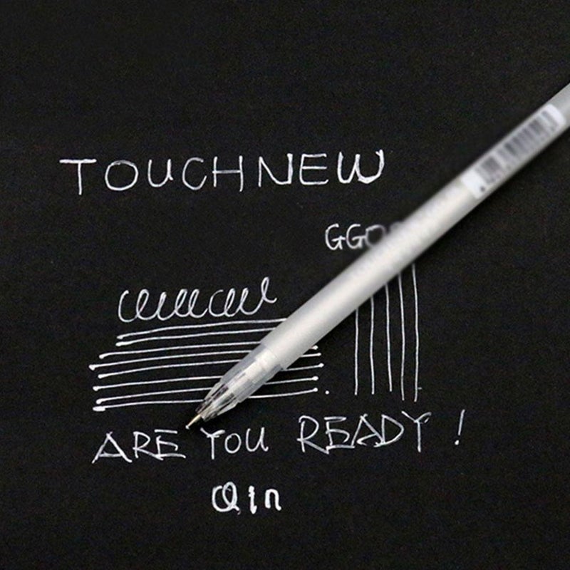 White Marker White Pen Marker Micro Pigment Graphic Art Pens Drawing Supplies Markers Black Card Hand-painted Highlighter